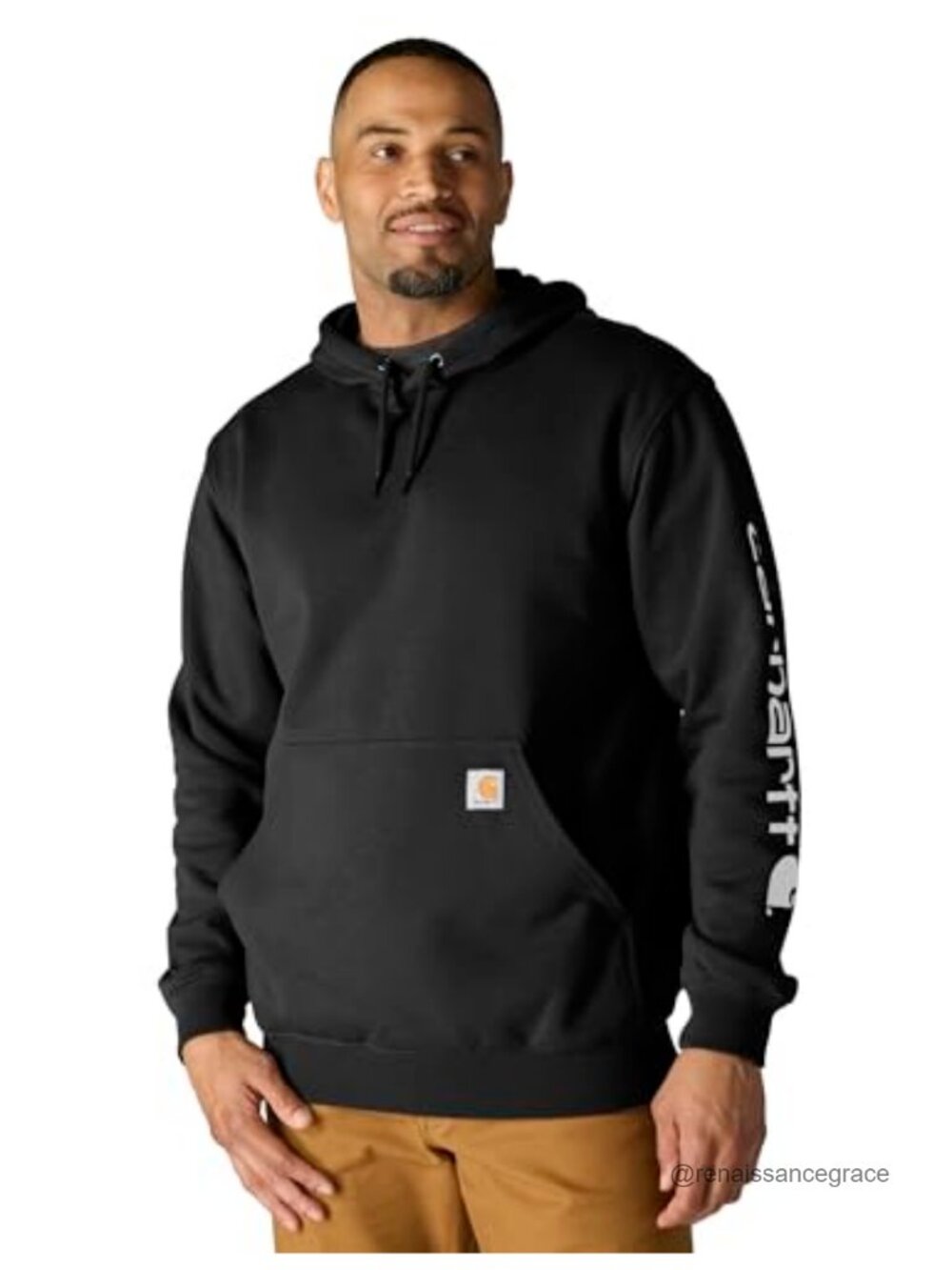 Carhartt Midweight Fleece Hooded Sweatshirt Pullover Loose Fit
